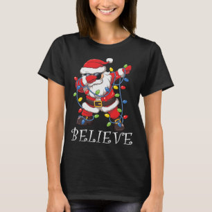 Weihnachten in Sonnenbrillen glauben Weihnachtsbau T-Shirt
