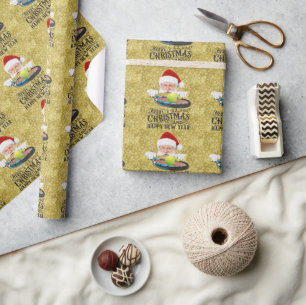 Weihnachten in Tennis mit Weihnachtsfeiern Geschenkpapier