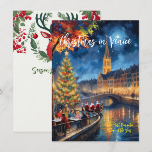 „Weihnachten in Venedig“ Grußkarte Mitteilungskarte