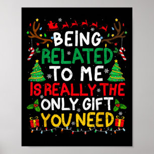 Weihnachten in Verbindung mit meiner Familie Xmas Poster