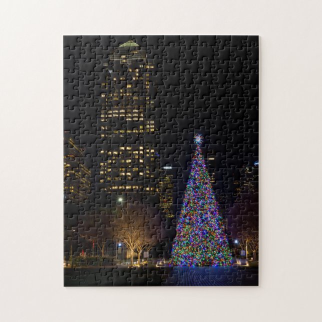 Weihnachten in Warren Park Nacht (Vertikal)