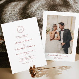 Weihnachten in Weiß und Rot Einladung