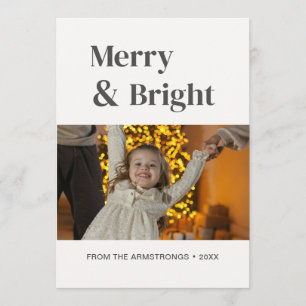 Weihnachten in Weißem Minimalistischen Merry Brigh