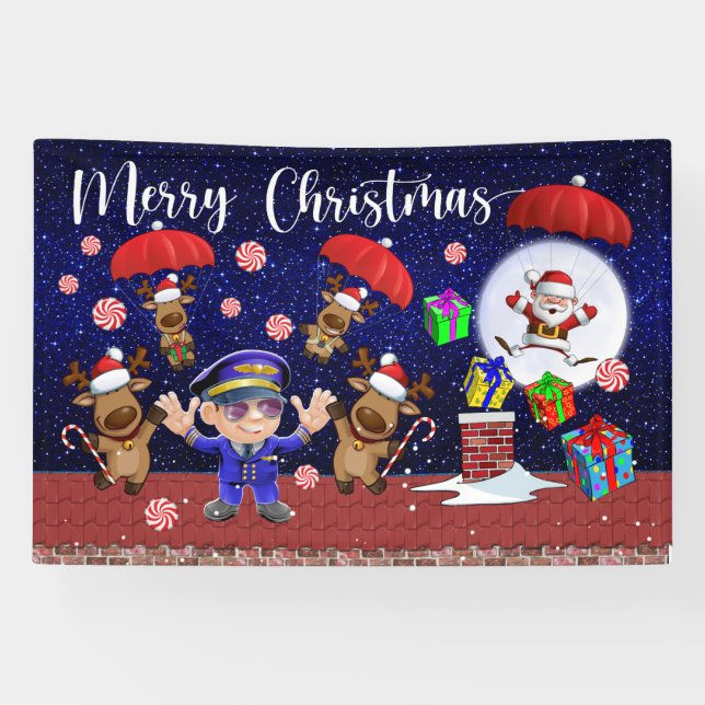 Weihnachten Indoor oder Outdoor Banner (Horizontal)