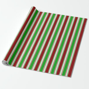 Weihnachten Inspiriert rot, weiß, grün gefärbt Geschenkpapier