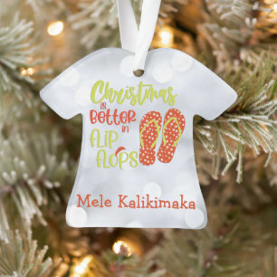 Weihnachten ist besser in Flip Flops Ornament