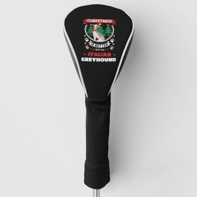 Weihnachten ist besser mit einem italienischen Win Golf Headcover (Vorderseite)