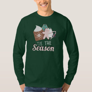 Weihnachten ist die Saison Kekse Heiße Schokolade  T-Shirt