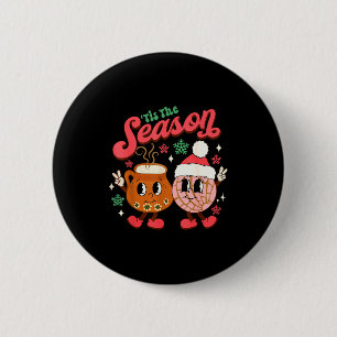 Weihnachten ist die Saison mexikanische Concha Pan Button