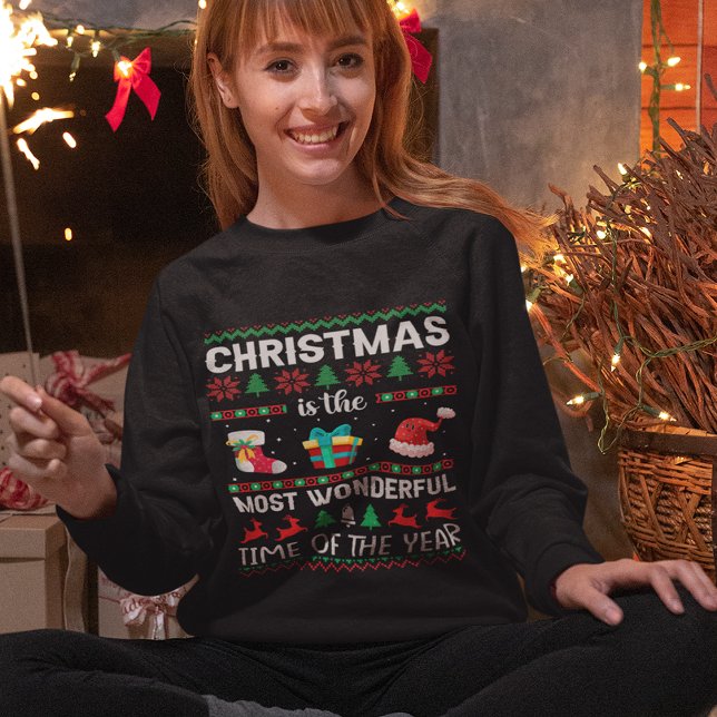 Weihnachten ist die wunderbarste Zeit für den Frau Sweatshirt (Von Creator hochgeladen)