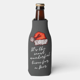Weihnachten ist die wunderbarste Zeit für ein Bier Flaschenkühler