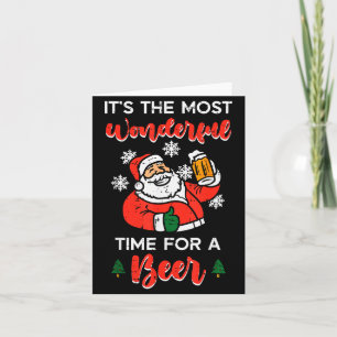 Weihnachten ist die wunderbarste Zeit für lustigen Karte