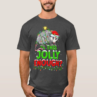 Weihnachten ist dieses Jolly genug Opossum Weihnac T-Shirt