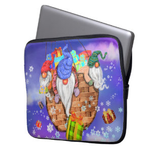 Weihnachten ist ein Luftballon und gibt Geschenke Laptopschutzhülle