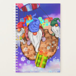 Weihnachten ist ein Luftballon und gibt Geschenke Planer