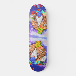 Weihnachten ist ein Luftballon und gibt Geschenke Skateboard