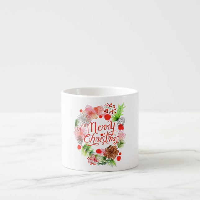 Weihnachten ist eine Zeit, um froh zu sein  Espressotasse (Vorderseite)