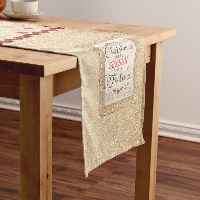 Weihnachten ist Gefühl Medium Table Runner Mittelgroßer Tischläufer (Beispiel)