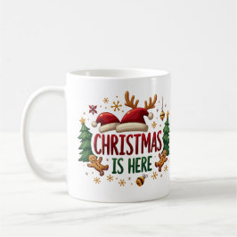 Weihnachten ist hier, frohe Weihnachten-Tasse Kaffeetasse