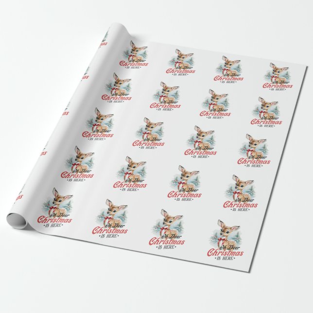 Weihnachten ist hier geschenkpapier (Ungerollt)