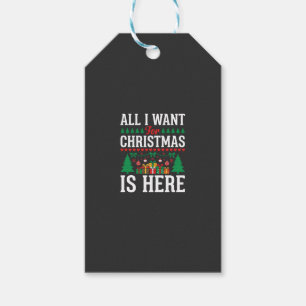 Weihnachten ist hier Holiday Tree Geschenk Geschenkanhänger