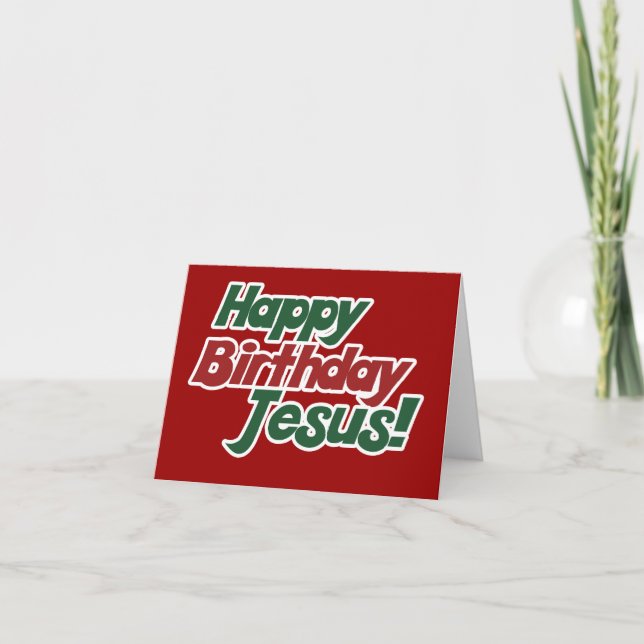 Weihnachten ist Jesus zum Geburtstag (Vorderseite)