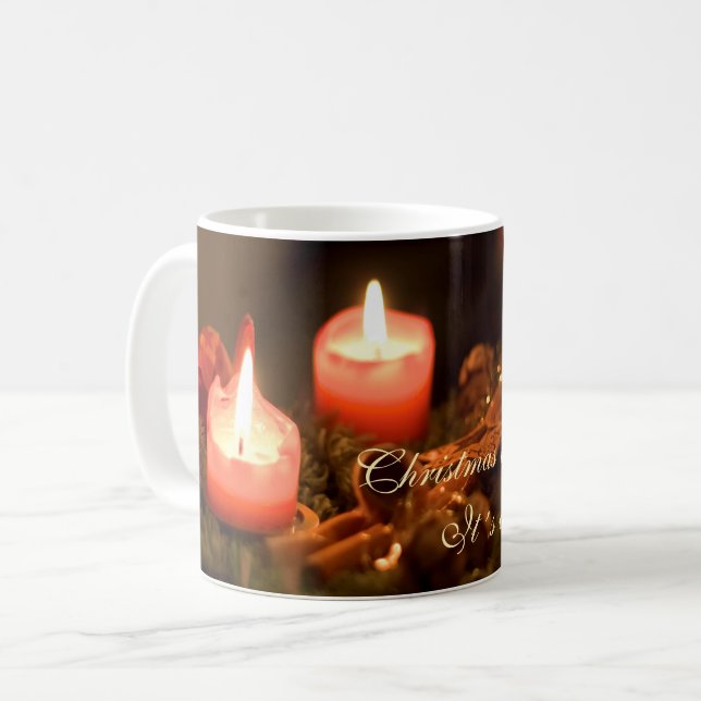 Weihnachten ist keine Saison. Es ist ein Gefühl. Kaffeetasse (Vorderseite Links)