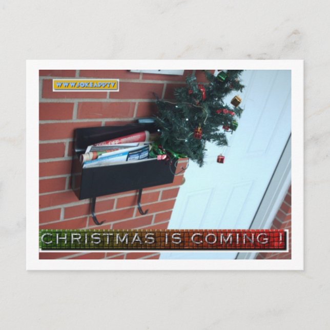 WEIHNACHTEN IST KOMMENDE POSTKARTE durch JOKEAPPTV (Vorderseite)