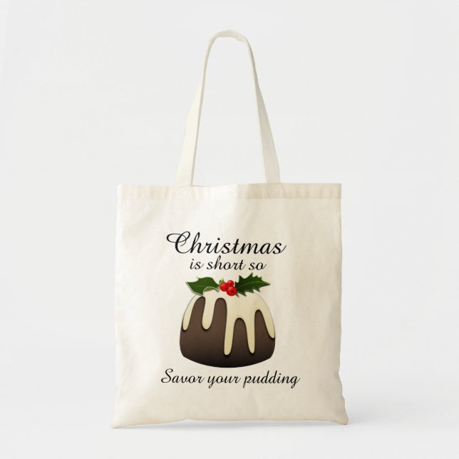 "Weihnachten ist kurz, also gönnen Sie sich Ihr Pu Tragetasche (Vorne)