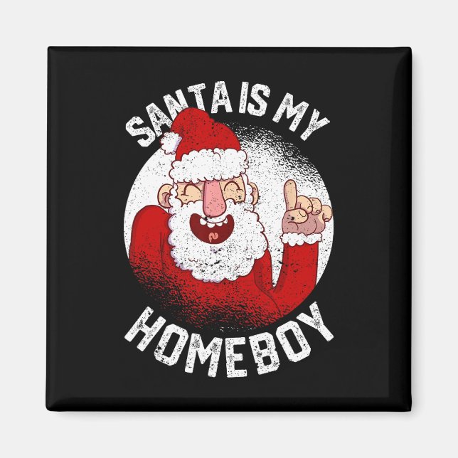 Weihnachten ist mein heimeliger Spaß Weihnachtskla Magnet (Vorne)