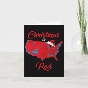 Weihnachten ist Rot 2024 Wahlkarte Trump Landslid Karte