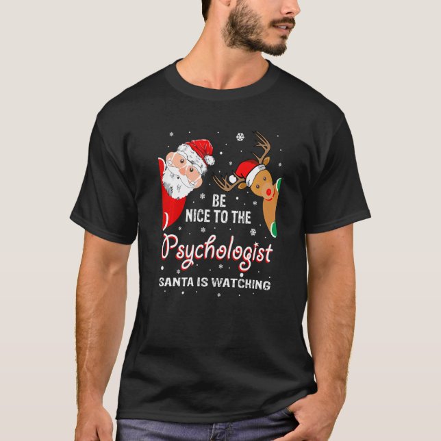 Weihnachten ist schön für den Psychologen. T-Shirt (Vorderseite)