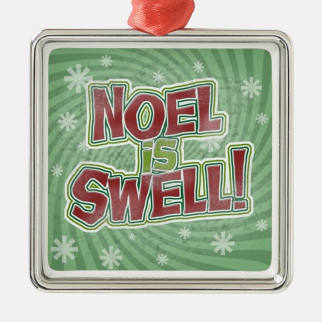 Weihnachten ist Schwellen Ornament Aus Metall (Vorne)