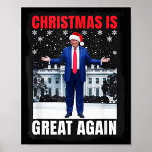 Weihnachten ist wieder großartig lustiger Donald T Poster