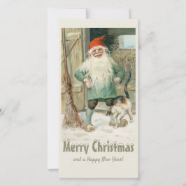 Weihnachten Jenny Nyström Tomte und Katze CC1191