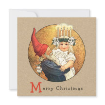 Weihnachten Jenny Nyström Tomte und Lucia CC1187