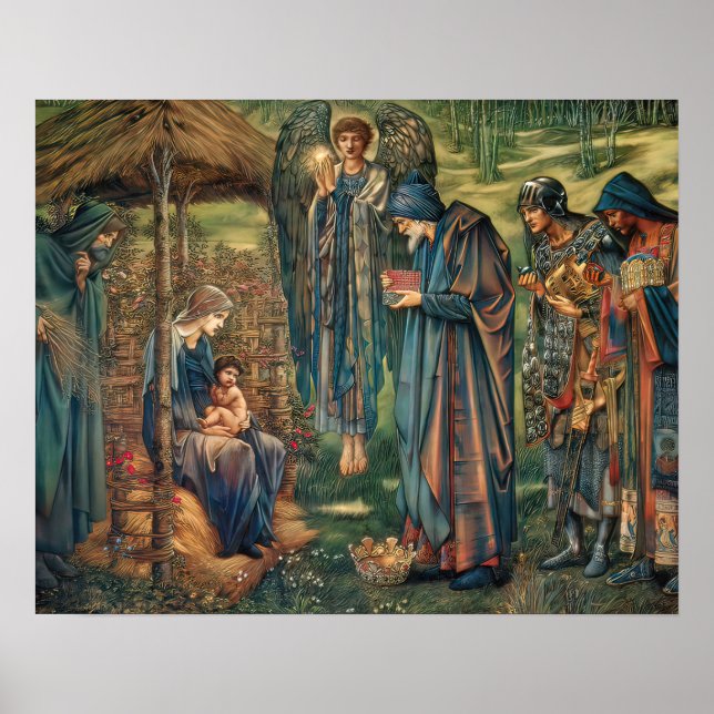 Weihnachten Jesus Adoration Advent Jone Poster (Vorne)