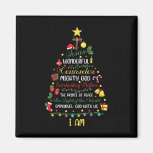 Weihnachten Jesus Bibel Namen Xmas Baum Ch Magnet