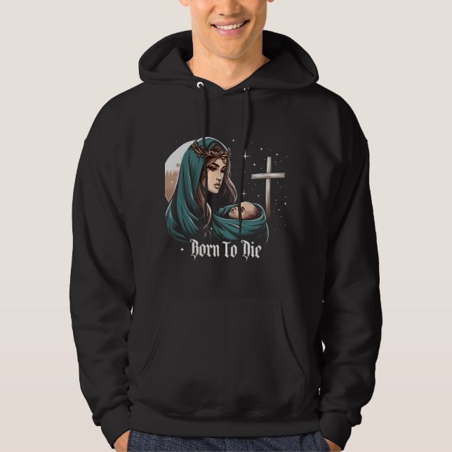 Weihnachten Jesus Christus Geboren zu Die Kreuz Hoodie (Vorderseite)