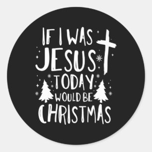 Weihnachten Jesus Geburtstag Urlaub Jahreszeit Ges Runder Aufkleber