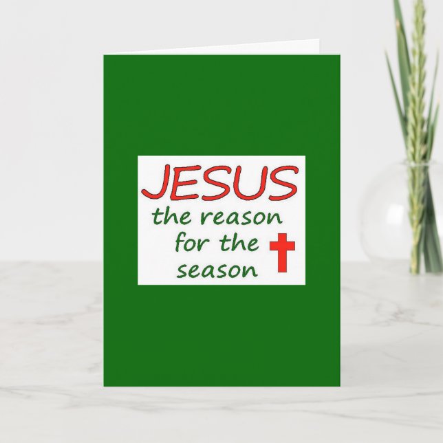 Weihnachten Jesus Grund der Jahreszeit (Vorderseite)