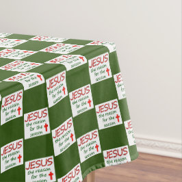 Weihnachten Jesus Grund der Saison Tablecloth Tischdecke