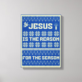 Weihnachten Jesus ist der Grund für die Jahreszeit Leinwanddruck
