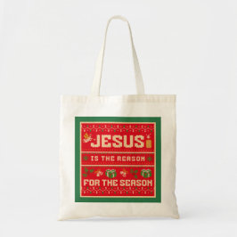 Weihnachten Jesus ist der Grund für die Jahreszeit Tragetasche
