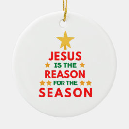 Weihnachten Jesus ist der Grund für die Saison Keramik Ornament