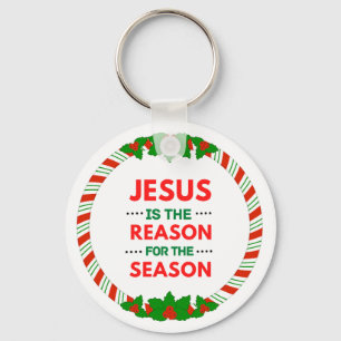 Weihnachten Jesus ist der Grund für die Saison Schlüsselanhänger
