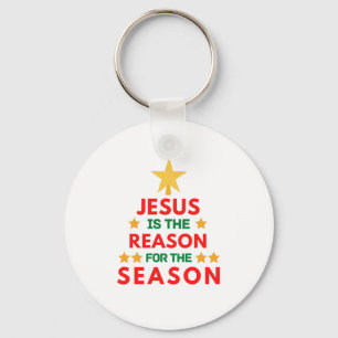Weihnachten Jesus ist der Grund für die Saison Schlüsselanhänger