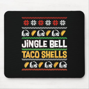 Weihnachten Jingle Bells Taco Muscheln Funny Ugly Mousepad