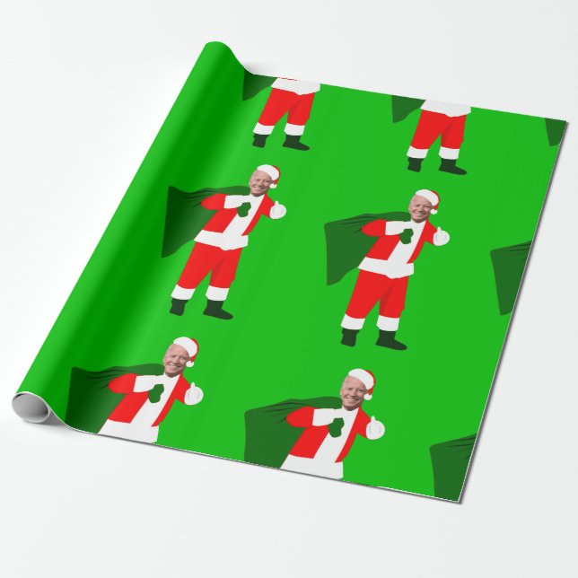 Weihnachten jobiden santa geschenkpapier (Ungerollt)