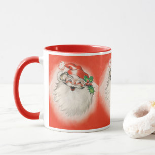 Weihnachten, Jolly Retro 50er Santa Claus Tasse